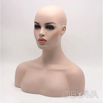 Стильный современный сексуальный женский манекен. Высота 44см, окружность головы. . фото 1