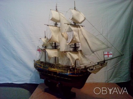 Продам уже собранная точная копия корабля Баунти.В масштабе 1:45 Длина :915 мм В. . фото 1