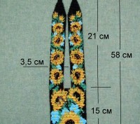 Женское нагрудное украшение из бисера.
Гердан выполнен в технике станочное ткач. . фото 3