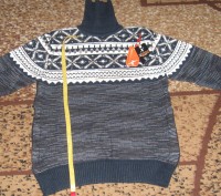 Новый свитер. Производство - Турция (акрил - 30% , шерсть - 70%). Размер - L. По. . фото 2