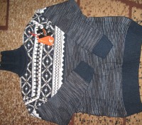 Новый свитер. Производство - Турция (акрил - 30% , шерсть - 70%). Размер - L. По. . фото 3