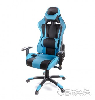 
Кресло Хорнет • АКЛАС • PL RL голубой. Свое название это геймерское кресло полу. . фото 1