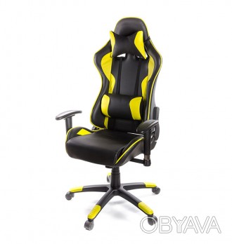 
Кресло Хорнет • АКЛАС • PL RL жёлтый. Свое название это геймерское кресло получ. . фото 1
