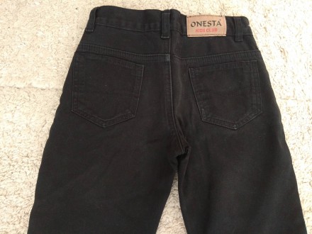 Штаны, джинсы теплые на флисе на 6-7 лет черные трикотажные в хорошем состоянии,. . фото 2