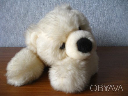 продам мягкую игрушку белый медвежонок, размеры 32х18х15, внутри не вата, а таки. . фото 1