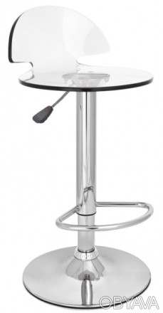 Барный стул Мода
Прозрачный акрил (поликарбонат);
Размер 38х45 см; 
Высота по. . фото 1
