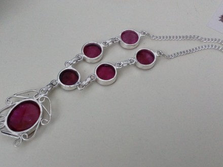 Предлагаем Вам купить красивое ожерелье из натурального камня рубин в серебре. И. . фото 7