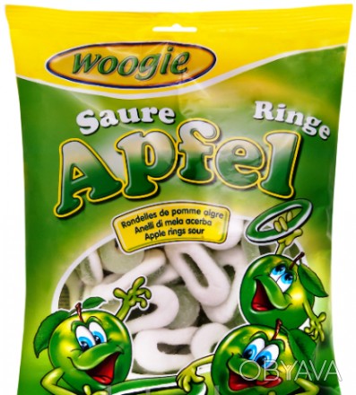 Woogie Apfel, 500г - 60 грн. - жевательные конфеты в форме колец с яблочным вкус. . фото 1