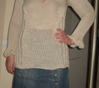Женский вязаный свитер, ажурная вязка, абсолютно новый, производство Италия.. . фото 4