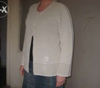 кофта свитер теплая новая, длина65,рукав 60. состав 50%хлопок,50%акрил.. . фото 4