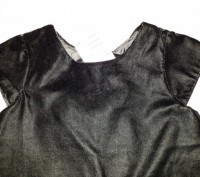 Шикарное бархатное платье для Вашей  красотки фирмы H&M. Черное, но нарядное, тр. . фото 5