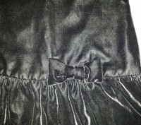Шикарное бархатное платье для Вашей  красотки фирмы H&M. Черное, но нарядное, тр. . фото 4