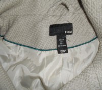 Пальто пиджак H&M пог-44,пот-40,плечо-7,от плеча до плеча-36,д-на 61. . фото 8