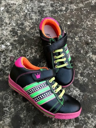 Красочные и очень стильные кроссовки для вашей модницы ❤️ 29 размер, новые, ни р. . фото 4