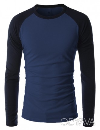 Облегающая мужская футболка с длинным рукавом S-M Фасон рукава: ДлинныйДополните. . фото 1