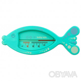 Термометр для ванночки Baby Mix Рыбка RA/BD19133, мятный (8512)
Удобная шкала по. . фото 1