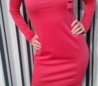 нове плаття, розмір М. Тканина - французький трикотаж. Колір - корал.. . фото 4