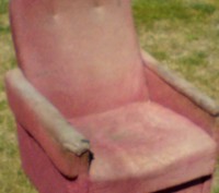 кресло б/у на колесиках, не раскладное, состояние плохое под восстановление или . . фото 2