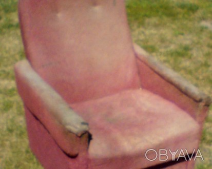 кресло б/у на колесиках, не раскладное, состояние плохое под восстановление или . . фото 1