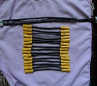 медние перемички с кабеля. на концах клеми (12-10) длина 14см. диаметр кабеля 4 . . фото 2