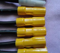 медние перемички с кабеля. на концах клеми (12-10) длина 14см. диаметр кабеля 4 . . фото 5