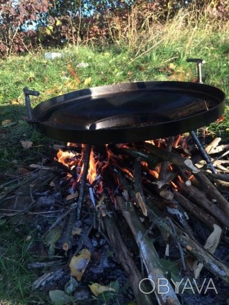 сковорода для открытого огня! на ней Вы можете приготовить мясо, рыбку, плов и т. . фото 1