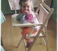 Детский стульчик для кормления - деревянный предназначен для детей старше 6 меся. . фото 2