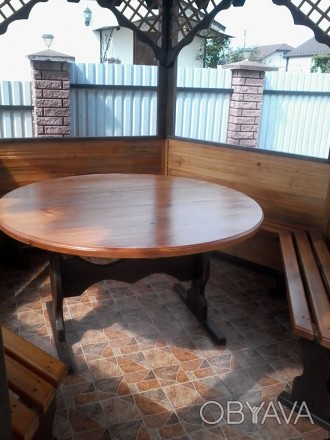 виготовляємо столи під замовлення з масиву дуба та сосни.різних розмірів та форм. . фото 1