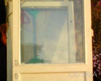 дверь балконная б/у, 207х67х7,5см, со стеклом, с хрущевки. Внимание самовывоз ил. . фото 1