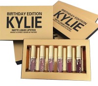 Набор матовых жидких губных помад Kylie Birthday Edition – это яркий пример тщат. . фото 5