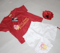 Дитячі костюмчики для дівчаток 2 в 1.
1. фото 1, 2, 3 та 5 (червоний з білим, с. . фото 3