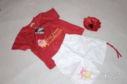 Дитячі костюмчики для дівчаток 2 в 1.
1. фото 1, 2, 3 та 5 (червоний з білим, с. . фото 1
