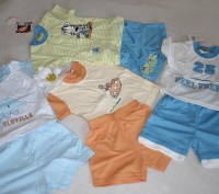 Костюмчик для хлопчика 2 в 1.

1. фото 1 (кофта та голубенькі штани) - на вік . . фото 3