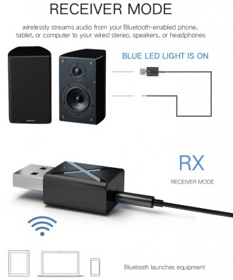 Универсальный Bluetooth передатчик-приемник предназначен:
1) в режиме трансмитт. . фото 7