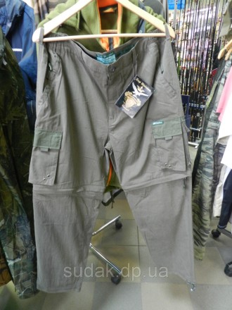 Брюки-шорты Mikado Royal Fishunters изготовлены из дышащей ткани с мембраной Com. . фото 2