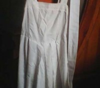 100 % cotton...белый цвет, нарядный сарафан, с вышивкой снизу и сверху.Одето пар. . фото 4