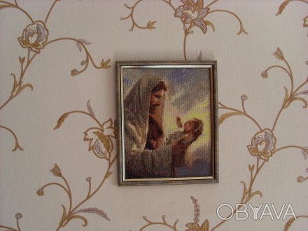 Картина "Иисус с младенцем" 5D алмазная вышивка,картина изготовлена стразами. ГО. . фото 1