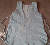 Платье-сарафан с кармашком и завязками на спине , ручная работа,ткань микровельв. . фото 2