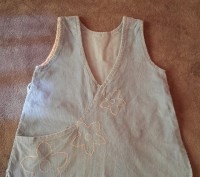 Платье-сарафан с кармашком и завязками на спине , ручная работа,ткань микровельв. . фото 11