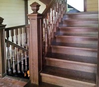 Лестница это изюминка любого помещения. Стильная деревянная лестница украсит и ч. . фото 3