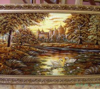 Картина из янтаря будут прекрасным подарком и элементом декора. Мультяшные персо. . фото 7