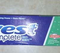 Відбілююча зубна паста Crest Multi Benefit Whitening+
Найбільший з можливих тюб. . фото 2