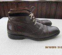 Продаються дуже стильні шкіряні черевики 44 розміру, коричневого кольору, в ідеа. . фото 7