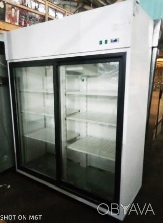 Шкаф холодильный со стеклянными дверьми  Igloo OLA 1400.2 S/B AG предназначен дл. . фото 1