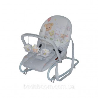 Шезлонг Lorelli Top relax grey bear party. Киев. фото 1