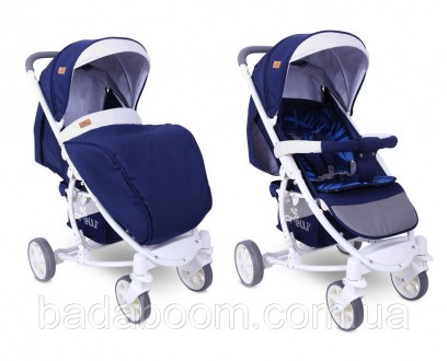 Коляска Lorelli S-300 dark blue flowers. Київ. фото 1