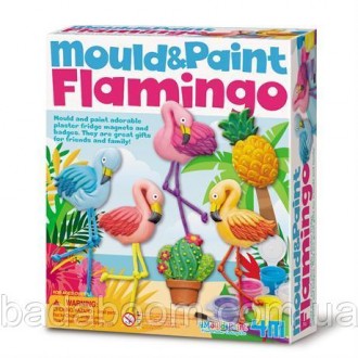 Набор для творчества 4M Лепные фламинго (00-04736). Київ. фото 1