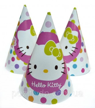 КАРНАВАЛЬНЫЕ КОЛПАЧКИ "Китти с бантиком". Дніпро. фото 1