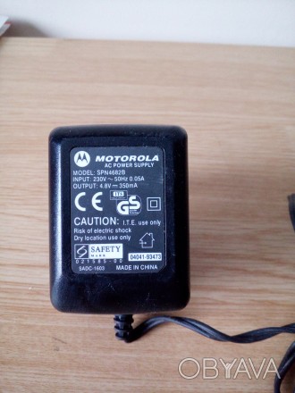 Зарядний пристрій зарядка для телефону Моторола Motorola 4,8V 350mA. . фото 1
