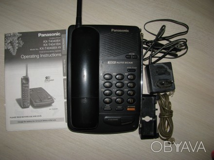 Радиотелефон Panasonic KX-T4040BX,комплект.
Б/у в хорошем состоянии. Импульсный. . фото 1
